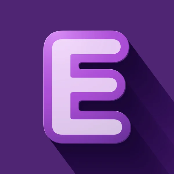 Brief e — Stockvector