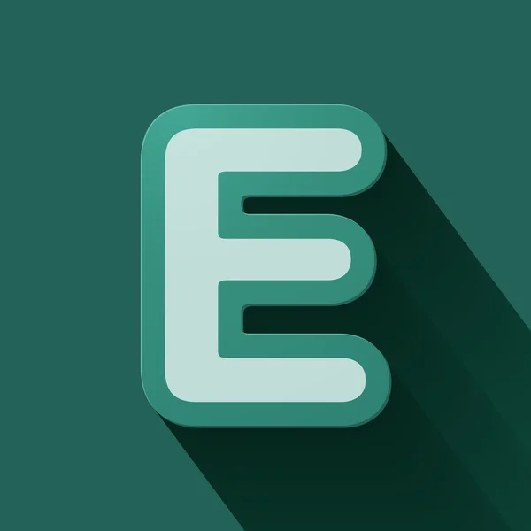Letter E — Stock Vector