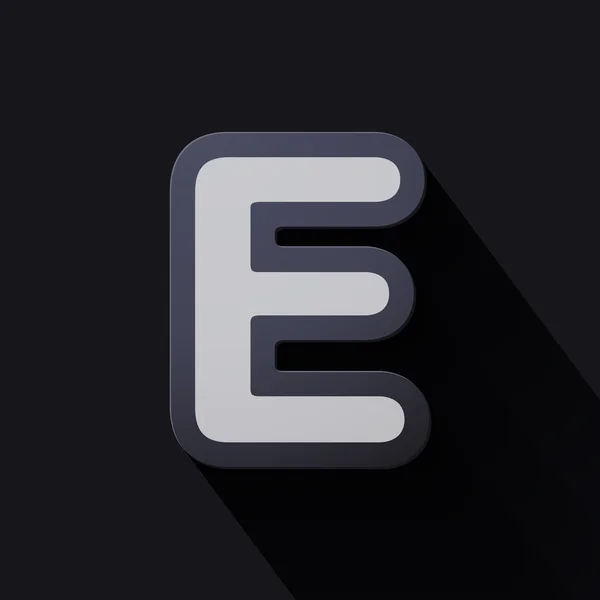 Brief e — Stockvector