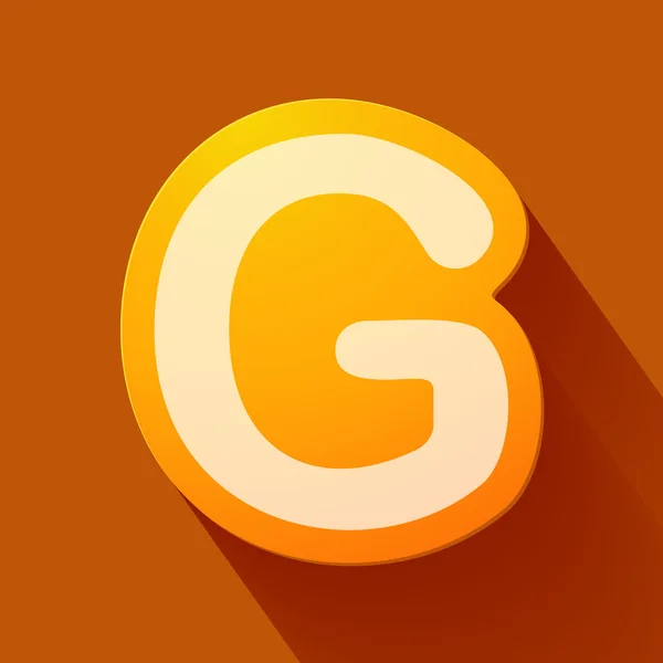 Alfabet g — Stockvector