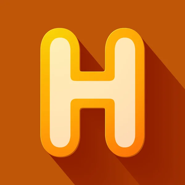 Brief h — Stockvector