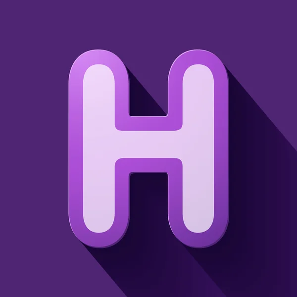 Brief h — Stockvector