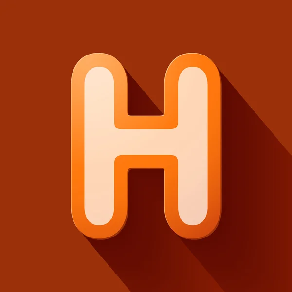 Brief h — Stockvector