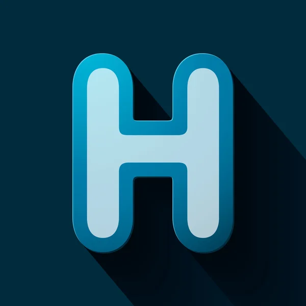 Brief h — Stockvector