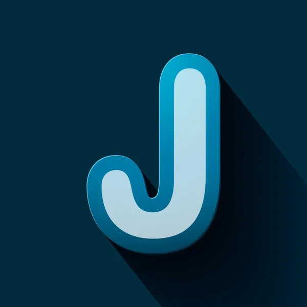 Lettera J — Vettoriale Stock