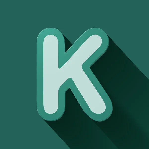 Letter K — Stock Vector