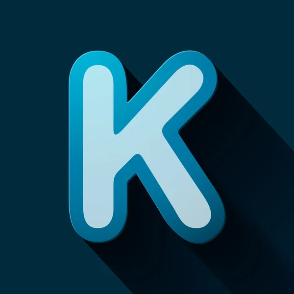 Буква K — стоковый вектор