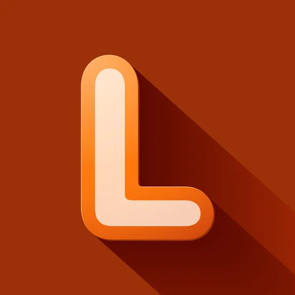 Letter L — Stock Vector