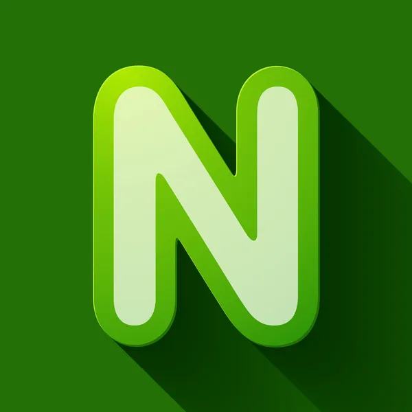 Letter N — Stock Vector