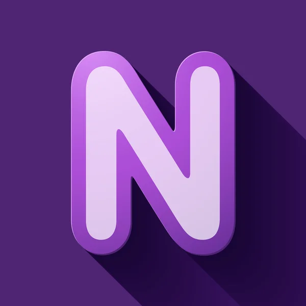 Letter N — Stock Vector