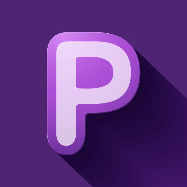 Letter P — Stock Vector