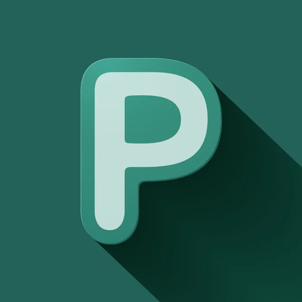 Letter P — Stock Vector