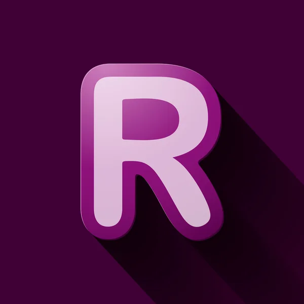 Letter R — Stock Vector