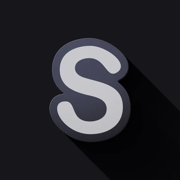 Volume Icons Alphabet: s — Stockvektor