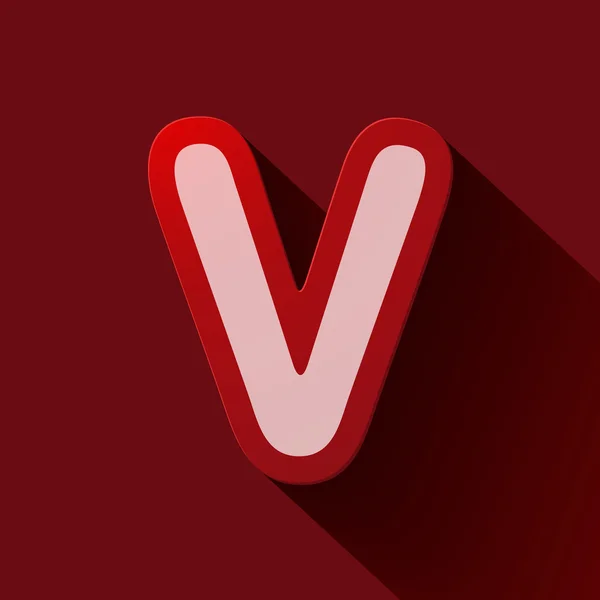 Letter V — Stock Vector
