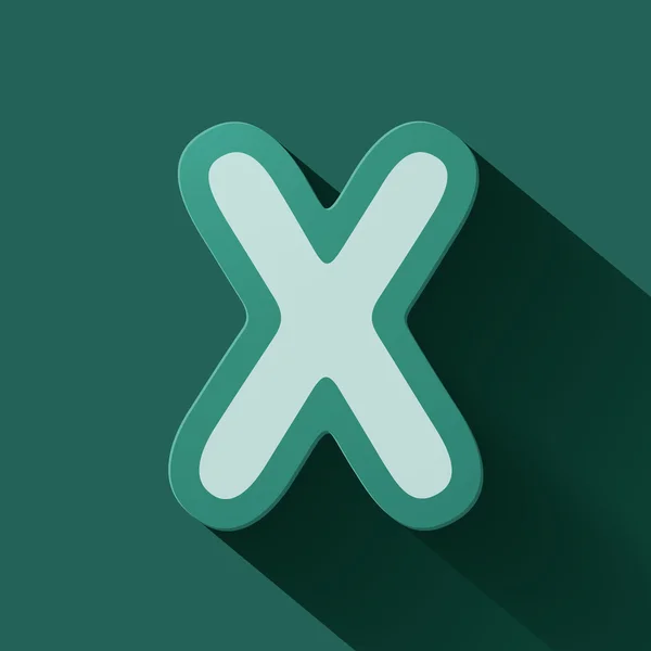 Litera x — Wektor stockowy