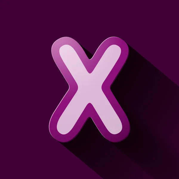 Litera x — Wektor stockowy