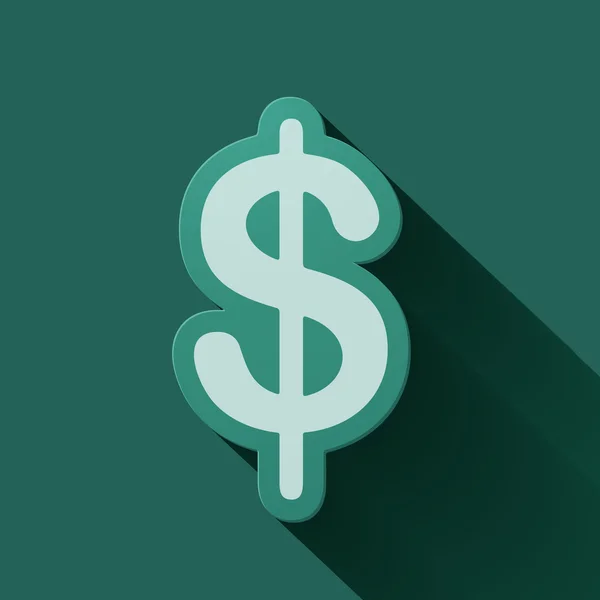 Signo de dólar — Vector de stock