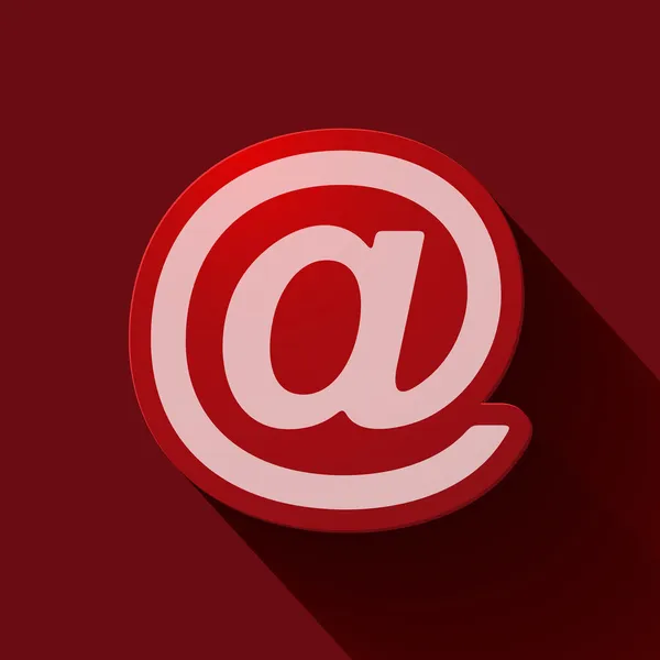 Signo de correo e — Vector de stock