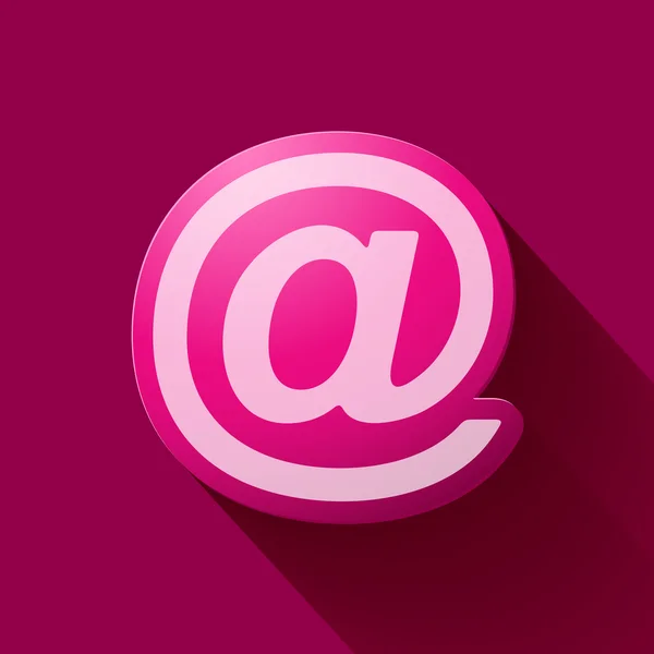 Signo de correo e — Vector de stock