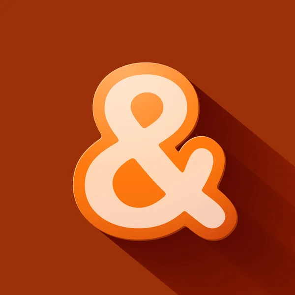 Iconos de volumen símbolo: ampersand — Vector de stock