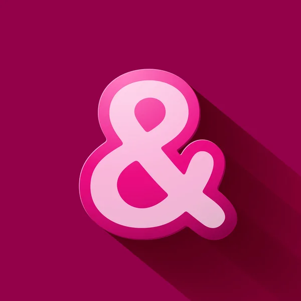 Volume pictogrammen symbool: ampersand — Stockvector