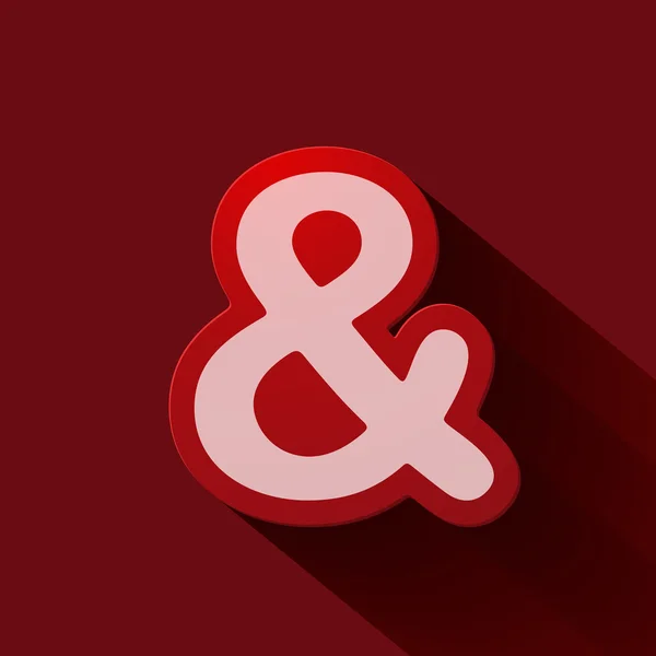 Iconos de volumen símbolo: ampersand — Vector de stock