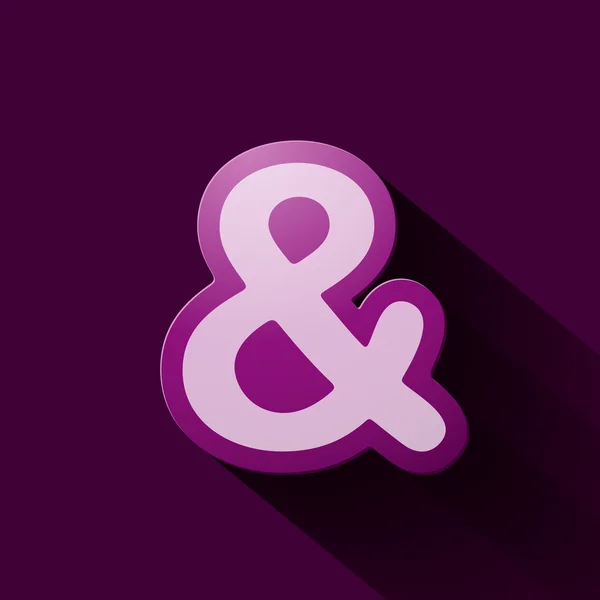Symbole des icônes de volume : ampersand — Image vectorielle