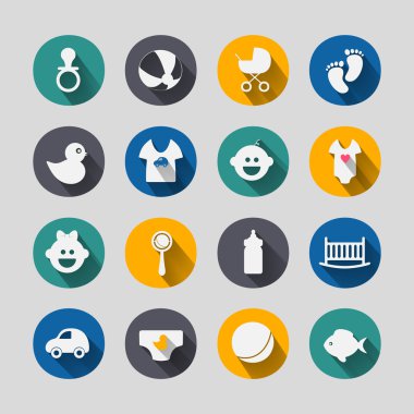 Kağıt kısaltıldı etiket: bebek seti