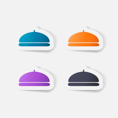 Kağıt kısaltıldı etiket: cloche