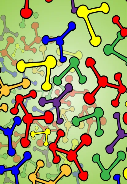 Molécule abstraite — Image vectorielle