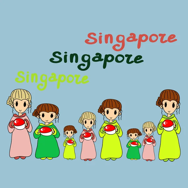 Singapur — Stok Vektör