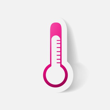 Kağıt kısaltıldı etiket: termometre