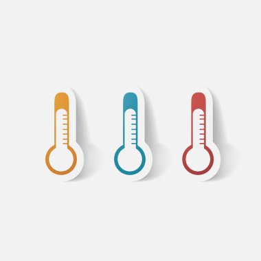 Kağıt kısaltıldı etiket: termometre