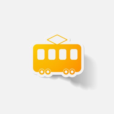 Kağıt kısaltıldı etiket: tramvay