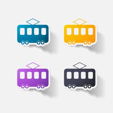 Kağıt kısaltıldı etiket: tramvay