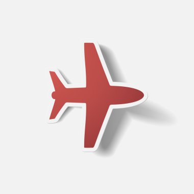 Kağıt kısaltıldı etiket: uçak