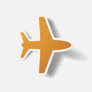 Kağıt kısaltıldı etiket: uçak