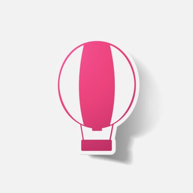 Kağıt kısaltıldı etiket: aerostat