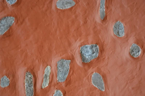 Texture del vecchio muro di pietra - rosso II — Foto Stock