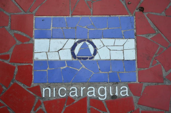 Flagga nicaragua — Stockfoto