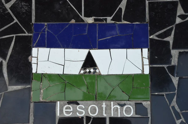 Flagge von lesotho — Stockfoto