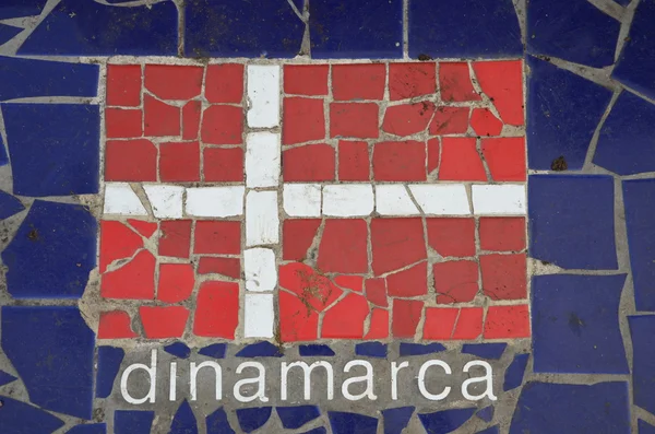 Flagge von Dänemark — Stockfoto