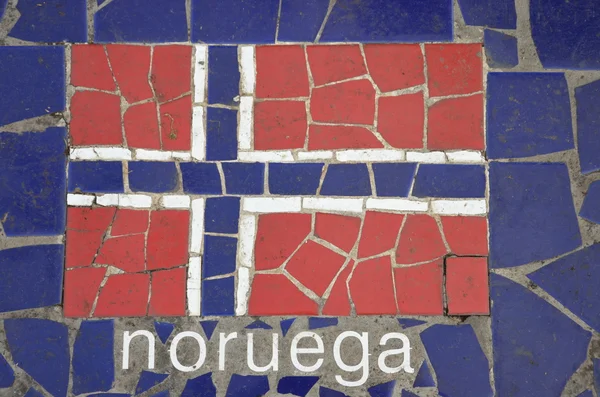 Flagge Norwegens — Stockfoto