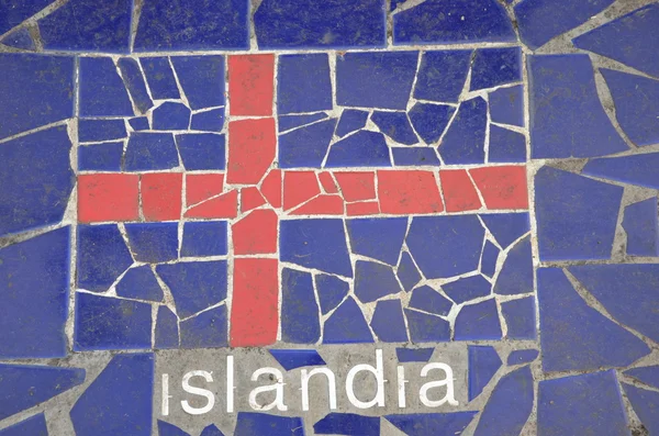 Bandiera dell'Islanda — Foto Stock