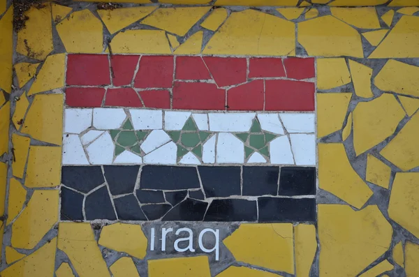Iraks flagg – stockfoto