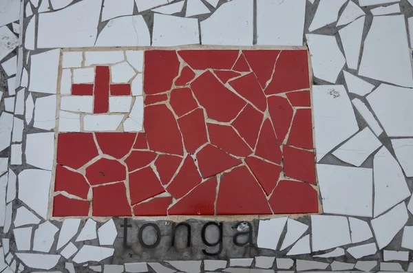 Flagge von Tonga — Stockfoto