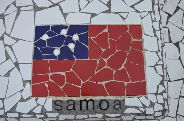 Flagge von Samoa — Stockfoto