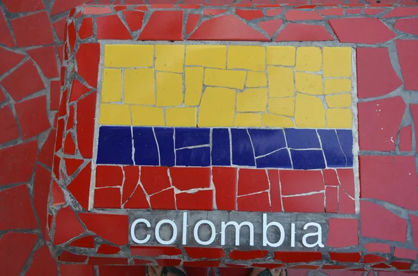 Kolumbianische Flagge Stockbild