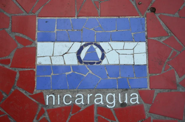 Bandiera del Nicaragua Fotografia Stock